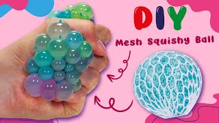 Mesh Squishy Ball Fidget  Nee Doh Stress Ball  Stretchy Fidget Balloon  DIY Fidget Toys Ideas [upl. by Kenwrick]