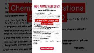 Notre Dame College Admission Questions  Chemistry20172020  Admission 2023  Rubayats Eduverse [upl. by Anej]