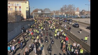 Lyon gilets jaunes acte 14  du rififi sur lautoroute [upl. by Roger]