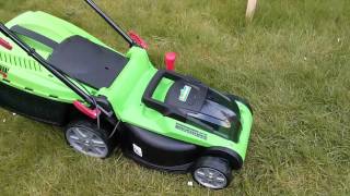 Mowing the Lawn using Battery Power [upl. by Sucul873]