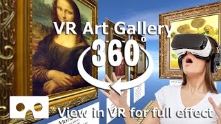 360 Video  Art Gallery Video  4K Virtual reality video use VR Headset for best effect [upl. by Nywles]