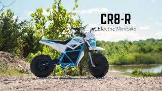 Huffy CR8R Mini Bike 36V Lithium ion Motorcycle WhiteBlue Tech New [upl. by Ial]