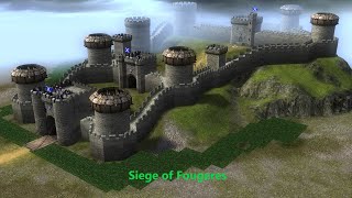 Stronghold 2 Siege Mode Fougeres Attacker Side [upl. by Avilys204]