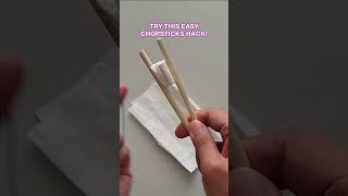 Easy Chopsticks Hack  How To Use Chopsticks Quick [upl. by Darcia]