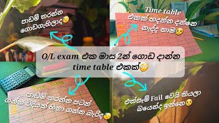 මාස 2න් ගොඩයන්න Time table එකක්😳📚🍃How to make a time table😳📚🎓🌷timetable studytips srilanka [upl. by Sheryl659]