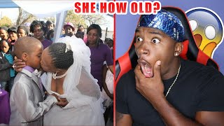 This 62 Year Old Lady Married a 9 Year Old Boy Joovier Reacts [upl. by Aiynat]