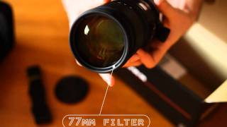 Sigma 70200mm f28 EX DG OS HSM Unboxing HD [upl. by Eetsim]