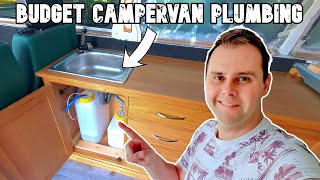 How To Install A Cheap Camper Van Sink amp Plumbing System [upl. by Chandos]