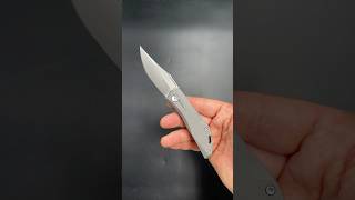 Couteau pliant cran forcé Real Steel Knives modèle Ventus acier N690 platines titane [upl. by Wynny]