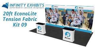 20ft EconoLite Tension Fabric Kit 09  Infinity Exhibits [upl. by Irfan]