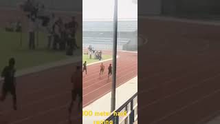 100 meter running Hard viralvideo athletics  💪💪♥️👍 [upl. by Erkan]