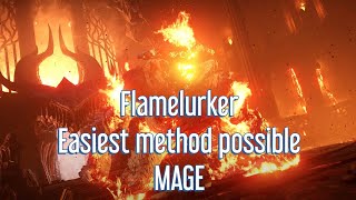 Flamelurker Easiest method possible Demons Souls Mage Early game [upl. by Htederem342]