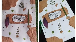 Diy herbarium file  how to make herbarium file at home herbarium project diy [upl. by Lidia865]