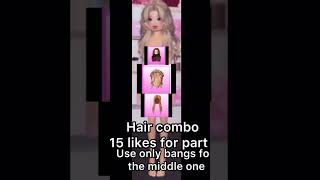 Hair combination 15 likes and I will make a part 2 roblox music dresstoimpress dti sabrina [upl. by Iddet]