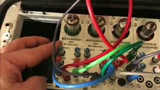 metasonix rk5 LPG amp rk4 modules with SQ1 BUCHLA STYLE [upl. by Nnaarual]