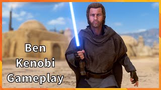 Ben Kenobi Gameplay Star Wars Battlefront 2 [upl. by Hanyaz]