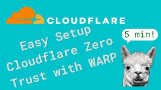 Quick and Easy Cloudflare Zero Trust Setup with WARP [upl. by Trebliw950]