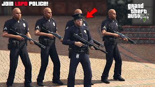 GTA 5  How To Join the Police STORY MODE OFFLINE [upl. by Ydneh]