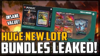 Leaked New Lord of the Rings Bundles Which LotR Commander Precon To Buy Magic The Gathering [upl. by Ahcsat]