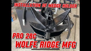 Installation of the new wedge holder made by Wolfe Ridge MFG We installed this on a Pro28C [upl. by Carl]