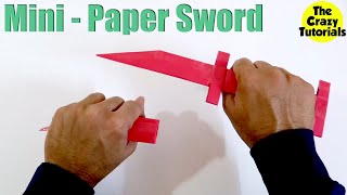 How to Make A Strong Paper Sword  Paper Weapon  Mini  Ninja Sword [upl. by Feenah117]