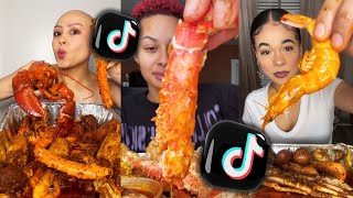 TikTok Mukbang Compilation 08  Seafood Boil [upl. by Sprung]