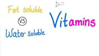 Fat Soluble VS Water Soluble Vitamins 🍎 🥬 🍋 [upl. by Pugh77]