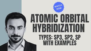 Atomic Orbital Hybridization  sp3 sp2 sp with examples CH4NH3H2OC2H6BF3BCl3C2H4BeCL2C2H2 [upl. by Sandstrom3]