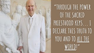 President Nelson Declares Truth to the WHOLE WORLD Using His Priesthood Keys [upl. by Pris85]