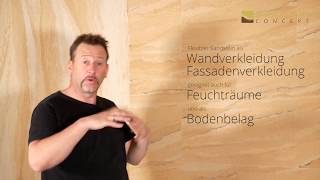 Verlegung Flexibler Sandstein Platten Fliesen als Wandbelag Wandverkleidung Sandsteintapete [upl. by Uball]