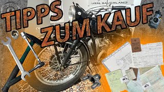 Tipps Zum Kauf von einem Gespann M72 Ural Dnepr K750 Chang Jiang erste Schritte [upl. by Anaul]