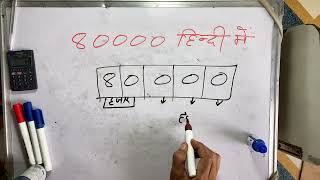 80000 Kaise Likhate Hain Hindi Mein  Spelling  Hindi  Surendra khilery [upl. by Enyrhtak]