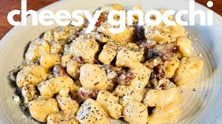 Gnocchi With Guanciale amp Gorgonzola  Gourmet Woodsman [upl. by Iras]