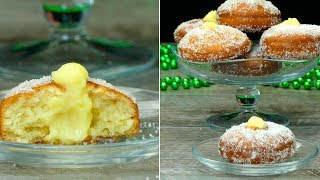 Bomboloni alla crema di vaniglia si sciolgono in bocca  SaporitoTV [upl. by Toms]