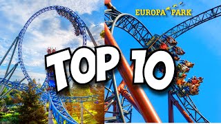 Top 10 BEST Roller Coasters at Europa Park 2024 [upl. by Suryc]