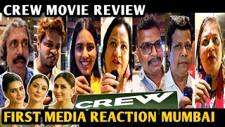 Crew Movie Review  Media Reaction  Tabu  Kareena Kapoor  Kriti Sanon  Ekta Kapoor [upl. by Us]