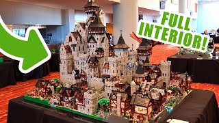 Huge LEGO Castle with Amazing Full Interior – Dungeon Torture Chamber Throne Room Armory amp More [upl. by Suilmann]