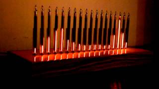 NIEXIE audio spectrum analyser on IN9 tubes [upl. by Hatokad]