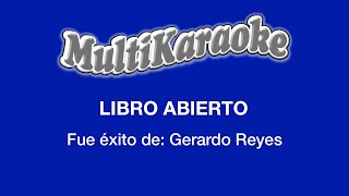 Libro Abierto  Multikaraoke  Fue Éxito de Gerardo Reyes [upl. by Lockhart117]