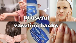 10 useful vaseline hacks  Tips and tricks for face and body ✨ [upl. by Cumings]