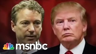 Donald Trump Goes To War With Sen Rand Paul  msnbc [upl. by Minna]