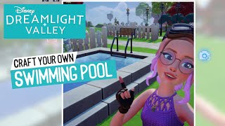 Disney Dreamlight Valley  Craft a swimming pool [upl. by Anitsim949]