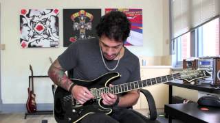 How to play Ride The Lightning by Metallica Guitar Solo Lesson wtabs pt1 [upl. by Erait652]