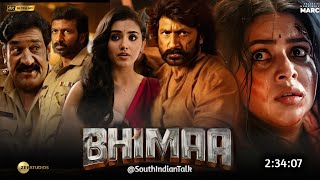 Bhimaa 2024 Full Movie Hindi Dubbed Collection  Gopichand New Movie  South Movie  Hanuman [upl. by Aig]