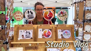 Embroidery Studio Vlog 36 ※ Manchester markets and Stick and Stitch Club 🌻 [upl. by Artemisa580]