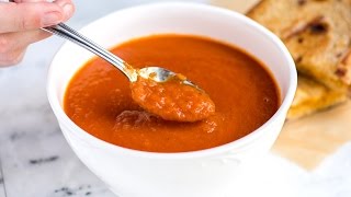 Easy Three Ingredient Tomato Soup Recipe [upl. by Aicilav485]