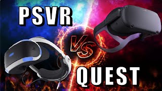 OCULUS QUEST vs PSVR  Graphics  Display Tracking Processing Power [upl. by Colburn]