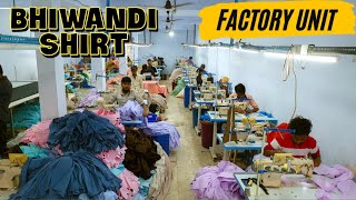 Bhiwandi Shirt Factory Unit Shirt Manufacturer and Warehouse in Bhiwandi Mumbai Wholesale Market [upl. by Ailati]