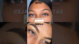 CEJAS PERFECTAS PASO A PASO maquillaje makeuptutorial viralshort viralreels [upl. by Kakalina500]