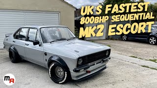 800BHP SEQUENTIAL HONDA S2000 POWERED MK2 FORD ESCORT  UKS FASTEST MK2 ESCORT [upl. by Bondy]